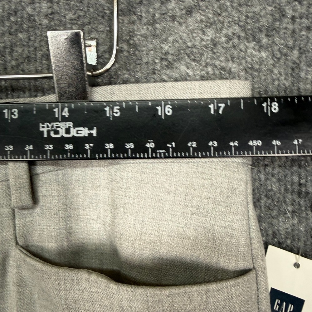 Gap Pants Womens 12 Grey Modern Boot Light Heather Career High Rise Stretch NWT - Picture 13 of 16